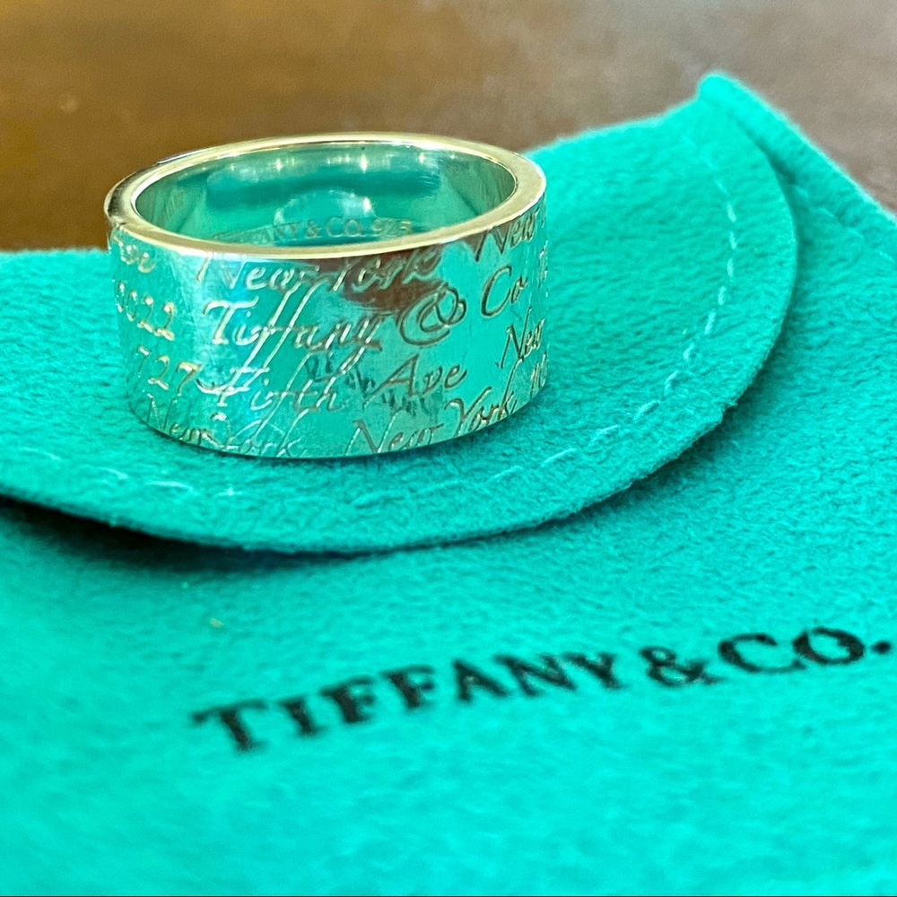 Tiffany & Co. Notes Sterling Silver Ring | Size 7
